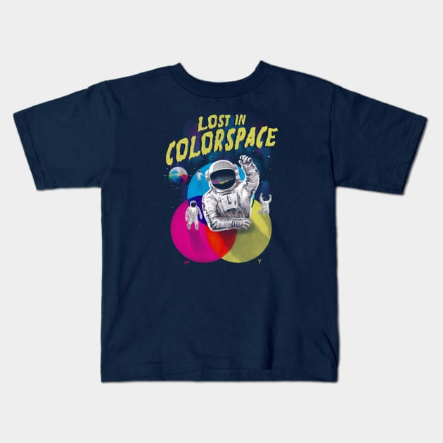 Lost in Colorspace Kids T-Shirt by Elan Harris
